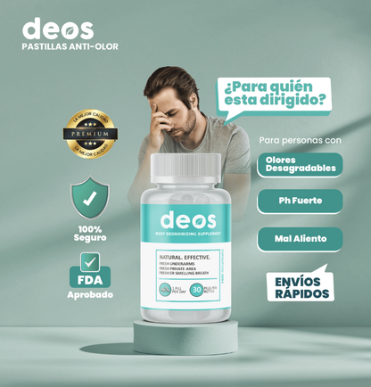 Desodorante Interno DEOS | Solución natural para el mal olor